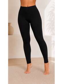 Winter Second Skin Slip Pants, Anti-Chafing And Anti-Transparency, To Wear Under Dresses - Black - View 2