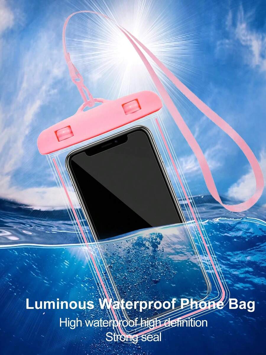 2pcs Universal Waterproof Phone Pouch, Waterproof Phone Case, Compatible With IPhone 14/13/12/11 Pro Max/XS Plus, Compatible With Samsung Galaxy S22/S23 Phones (Up To 7.0 Inches), 3D Waterproof Phone Dry Bag