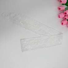 1/2件裝優雅白色蕾絲髮箍，長緞面絲帶髮帶附柔軟蝴蝶結，蕾絲復古花卉蝴蝶結波希米亞風 - 白色 - 查看 17