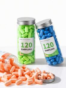 10/24/60/120pcs Ergonomic Sleep Earplugs, Noise Reduction Anti-Snoring, Suitable For Sleep, Factory, Study, Office, Travel, Relaxation, Rest, Focus, Quiet And Comfortable, Soft And Reusable, Washable, Hypoallergenic - A - View 1