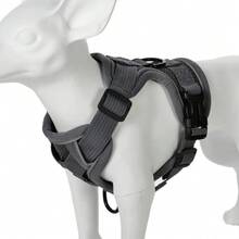 Reflective Dog Harness, Breathable Leash Set For Small And Medium Dogs And Cats, Pet Accessories - Grey - View 1