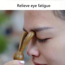 1個手持式多功能按摩器,兔子造型純木材質,適用於眼周、鼻子、頭部與頸部放鬆,創意手柄設計,小眾床頭裝飾,適合作為女性朋友與長輩的生日禮物 - 多色 - 查看 6