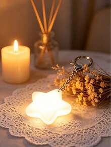 LED Automatic Sensor Light Strip | Starry Night Sensor Light, Keychain Decorative Light, Polished Light Head, Wallet Light, Portable Mini Night Light, Suitable For Handbags, Wallets And Makeup Bags (White Light), USB Rechargeable Battery - 星星小夜燈 - 查看 1