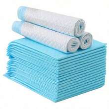 100/50/40/20 piezas Almohadillas desechables súper absorbentes para orina de perro, almohadillas de entrenamiento para mascotas con control de olores, pañales para gatos & perros, alfombrillas absorbentes para perros, almohadillas transpirables a prueba de fugas, suministros de limpieza para mascotas gatos & perros - Celeste - Ver 5