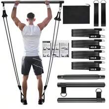 11pcs/Set Pull Rope, Resistance Bands, Portable Fitness Equipment, Ankle Strap, Chest Expander, Elastic Exercise Band - A - View 2