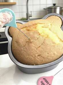 4 piezas Aguja probadora de pasteles de acero inoxidable & Palito mezclador, Herramienta de prueba de galletas crudas/cocidas, Utensilio de horneado casero DIY - Ver 4