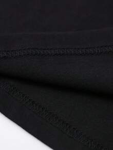 SOY LA ABUELA LOQUETA DE LA QUE TODOS TE ADVERTIERON, Camiseta con Estampado de Letras, Manga Corta, Cuello en V, Top Casual para Verano, Ropa de Moda para Mujer - Negro - Ver 4