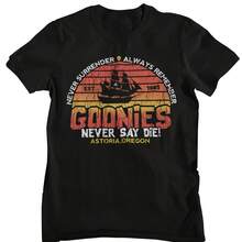 Camiseta estilo vintage , camiseta informal de algodón con estampado de barco pirata de 1985, camiseta de manga corta para fanáticos - Multicolor - Ver 1