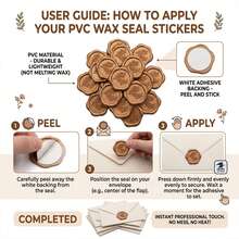 20/50/100pcs Bronze Wheat Wax Seal Stickers - Eucalyptus Wedding Invitation Envelope Seal Stickers, Self-Adhesive Olive Stickers, Perfect For Invitations, Envelopes, Gift Wrapping, Christmas - Bronze Wheat - View 5