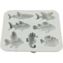 - Molde de silicona de cavidades para peces marinos, payaso, caballito de mar, chocolate, para decoracin de caramelo, chocolate, magdalenas - Gris - Ver 8