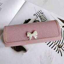 Fashionable Bow Decor Glasses Case, Suitable As A Gift For Friends - Multicolor - View 5