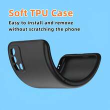 2 buah Casing Ponsel Bentuk Jelly Hitam, Cocok Untuk V76. Casing Ponsel, Pelindung Ponsel Sederhana, Casing Pelindung Modis, Casing Ponsel Warna Solid, Casing Ponsel Hitam, Casing Ponsel Anti Jatuh - Hitam - View 5