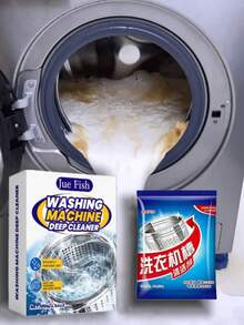 Powerful Cleaning Tablets, Deep Cleaning, Can Remove Odors, Stains Caused By Hard Water, Soap Foam. Essential For Laundry. Once Per Month For Maintenance. Available For Use At Any Time. Suitable For Rental. For Household Use. - Multicolor - View 2