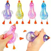 1/3pcs Maltose Crystal Duck Pinching And Relaxing Toy Release Slow Rebound, Squishy Toys, Helps Relieve Stress And Anxiety, Perfect For Birthday Gifts, Classroom Rewards, Party Gifts, Sock Gifts, And Collectible Gifts! - Multicolor - View 11