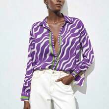 Women Blouses & Shirts - 紫色的 - 查看 1