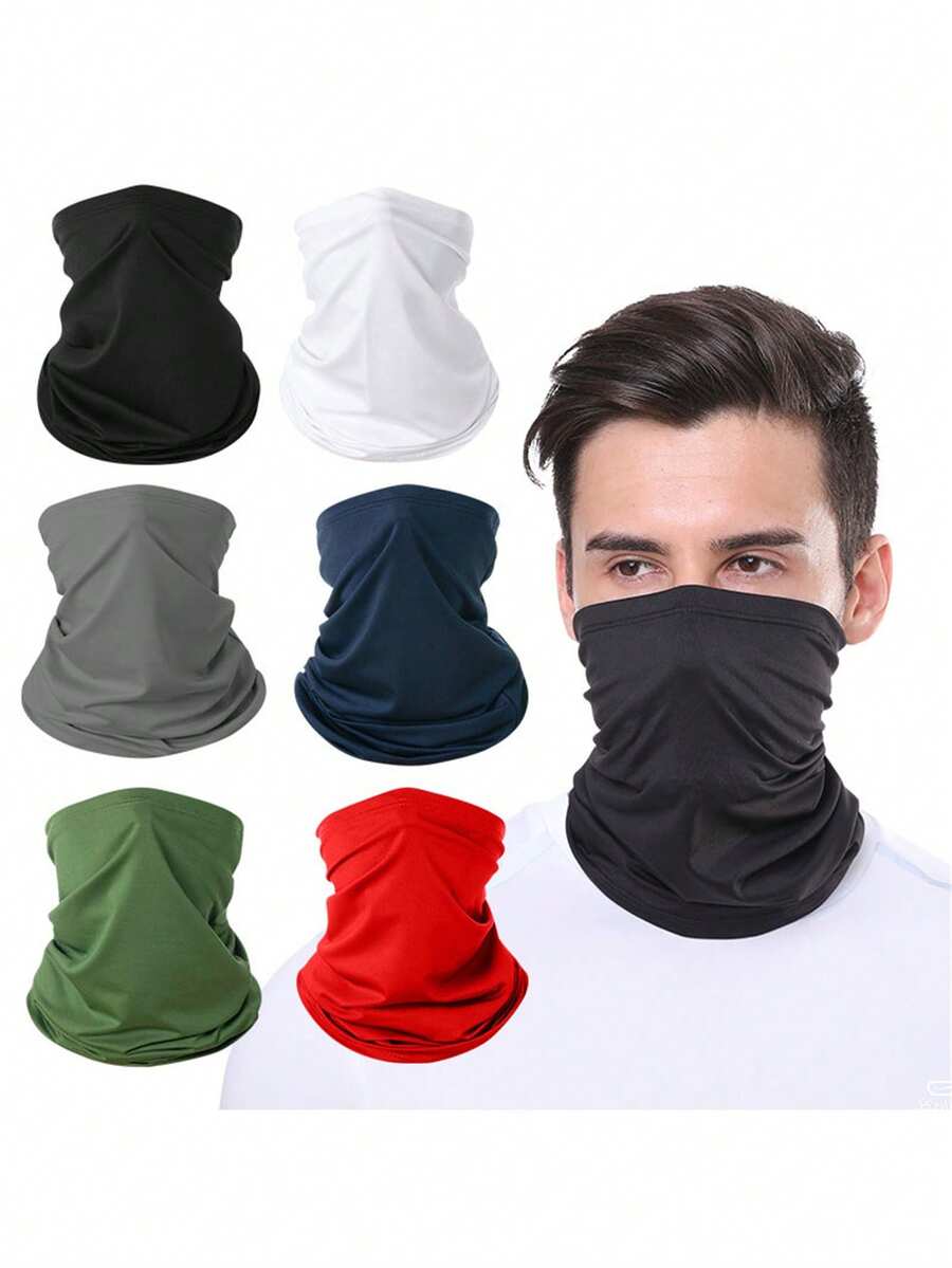Unisex Sun Protection UV-Resistant Sweat-Wicking Breathable Sand-Proof Dust-Proof Seamless Sports Headband, Suitable For Outdoor Activities: Cycling, Skiing, Hiking, Mountain Climbing, Fishing, Etc., Ski Mask, Suitable For Cycling - Multicolor - View 1