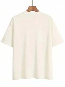 Camiseta de algodón puro para mujer, 100% algodón, con estampado vintage de rosas y colibríes, diseño floral de bosque, top casual para uso diario en primavera/verano, ropa de mujer de estil - Albaricoque - Ver 3