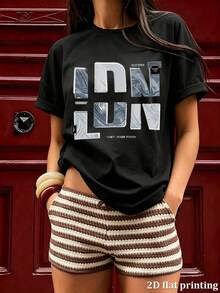 Women T-Shirts - 黑色 - 查看 5