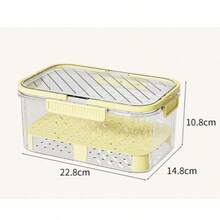 1pc Insulated Storage Box, Portable Hand-Carried Fruit Fresh-Keeping Box, Large Capacity Colander Fruit & Vegetable Airtight Container, Essential For Outdoor And Home Fruit & Vegetable Layered Fresh-Keeping - View 7