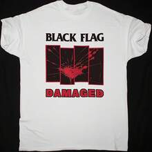Black Flag Print T-Shirt, Men's Casual Summer Tracksuit, Outdoor Sportswear, Crew Neck Sweater, Short Sleeve Cotton Streetwear - 彩色 - 查看 1