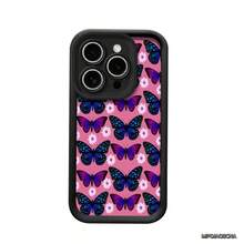 Mariposa Carcasa celular de diseño moderno con protección total caídas y rayones, se adapta perfectamente a todos los modelos  desde X hasta la serie 17, variedades  gama A, y S, celulares  serie G y E, dispositivos  y Redmi Note, además de Infinix GT 20 Pro y Note 42 Pro. Material ligero y cómodo al tacto, resistente al desgaste, accesorio práctico y estético para uso personal diario y protección segura del teléfonoóvil - Multicolor 2 - Ver 6