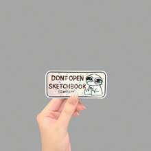 Don't Open My Sketchbook Notebook Funny Cover Sticker Water Bottle Sticker, Funny Stickers, Cute Stickers, Laptop Sticker, Stickers, Sticker For Laptop School Supplies - Star Film - View 2