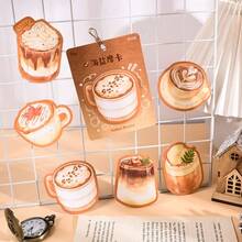 30pcs Coffee Latte Pattern Sticky Notes, Self-Adhesive Writable Memo Pads, Cute Stationery, Suitable For Planner, Calendar, Study Notes, Office Ledger, Daily Beverage Reminder - 30pcs - View 10