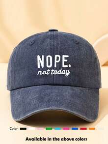 1pc Unisex All Season Letter Print Baseball Cap, Casual Versatile Snapback Hat, Retro Soft Crown Sun Hat, Suitable For Daily Wear - Style P - View 6