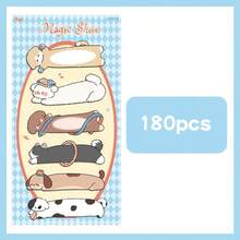 180pcs Kawaii Cartoon Pet Long Strip Sticky Notes, Multifunctional Writeable Memo Pads, Cute Stationery DIY Decor For Planner Journal Office Bookmark Tag School Supplies - 180 Sheets - View 13
