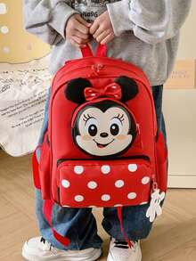 Disney 1個迪士尼青少年背包，校園背包，米老鼠背包，適合男孩與女孩，文具收納袋，旅行袋，可愛收納袋，時尚旅行袋 - 彩色 - 查看 8