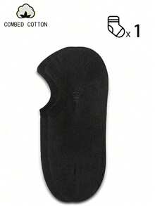 1/3/5/10/20 Pairs Men's Pure Cotton Invisible Short Socks, Black, Suitable For All Seasons, Breathable And Moisture-Wicking, Ideal For Sports, Business, Casual And Seasonal Outfits - Black - View 6