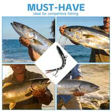 1pc/5pcs 13.3cm 19g 7-Joint Multi-Segment Fish Lure With Built-In Rattle, ABS Hard Bait, Sinking S-Curve Swimming Lure, Freshwater And Saltwater Universal For Topmouth, Bass, Pike, Bionic Fish Bait - A - View 6