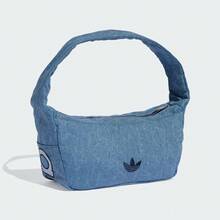 adidas originals 3.9L 做舊設計拉鍊開合運動休閒手提包單肩包女款 - 藍色 - 查看 3