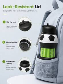 Novelty Water Bottle With Retractable Sphere Design And Key Ring Leak Resistant Silicone Folding Mechanism For Fitness Enthusiasts Sleek Minimalist Carrier To Hold Beverages During Running Traveling And Gym Travel Essential Water Bottle - 彩色 - 查看 4