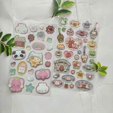 可愛動物海龜毛氈貓咪糖果貼紙 DIY 貼紙藝術小貼紙，海龜青蛙貓咪圖案，適合學生兒童男孩女孩成人，可用於貼紙交換收藏、文具、手帳 DIY、DIY 手機殼與筆記本裝飾、DIY 裝飾手機、筆電、行李箱、水壺、滑板、筆記本與吉他，可用作節日禮物、生日禮物、返校季準備、畢業季禮物、派對小禮物 - 彩色 - 查看 4