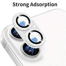 Luxury Shiny Camera Lens Protector Film, Compatible With IPhone 17 Pro Max/17 Pro/17 Air/17, Tempered Glass Camera Screen Anti-Drop Protective Case, Integrated Full Body Coverage With Positioning Tempered Lens Protector, Lens Protector Pad, Easy Installation, Decorative Protective Film, High Definition Image Quality, Anti-Drop, Anti-Scratch, 9H Tempered Glass, Strong Adhesion, Perfect Gift, Ideal Choice For Family And Friends - Multicolor - View 9