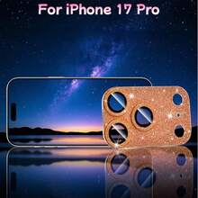 Luxury Shiny Camera Lens Protector Film, Compatible With IPhone 17 Pro Max/17 Pro/17 Air/17, Tempered Glass Camera Screen Anti-Drop Protective Case, Integrated Full Body Coverage With Positioning Tempered Lens Protector, Lens Protector Pad, Easy Installation, Decorative Protective Film, High Definition Image Quality, Anti-Drop, Anti-Scratch, 9H Tempered Glass, Strong Adhesion, Perfect Gift, Ideal Choice For Family And Friends - Multicolor - View 26