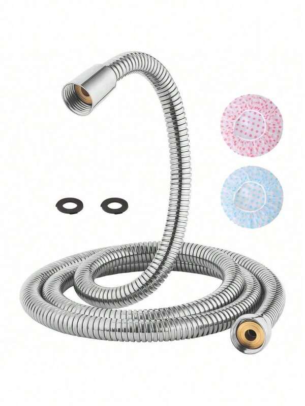 Kink-Free Shower Hoses 71" Extra-Long Extension For Hand Held Showerhead Tube Replacement 360 Degree Swivel Anti-Twist Brass Connector Flexible Metal Stainless Steel Brushed Gold 71-Inch