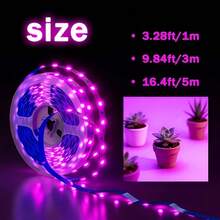 1入 LED 燈條 USB 植物生長燈，智慧燈條，全光譜蔬菜花卉多肉植物補光燈，輔助植物光合作用，USB 供電，使用方便 - 紫色 - 查看 15