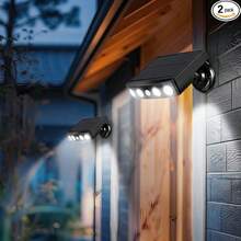 2/1pc Outdoor Solar Ultra-Bright Wall Lamp - Smart Sensor With IP65 Water Resistance, 3 Adjustable Lighting Modes, 2000LM, 180° Ultra-Wide Angle Lighting. Suitable For Garden, Porch, Patio, Garage, And Garden Lighting. The Perfect Gift For Friends. - 戶外壁燈 - 查看 4