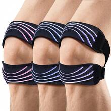 1pc Patellar Tendon Support Strap, Adjustable Knee Brace For Running, Basketball, Tennis, Gym - Multicolor - View 4