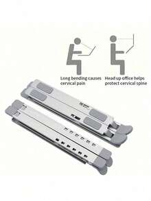 Portable Laptop Stand Aluminum Foldable Stand For Macbook Foldable Computer PC Tablet Support Notebook Stand Table Laptop Holder - Silver - View 11