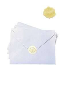 25pcs - Minimalist Pearl White A7 Envelopes With Stickers. These Minimalist Pearl White Envelopes Are Perfect For Handwritten Birthday Wishes, Thank You Cards, Invitations, Weddings, New Year Greetings, Father's Day Handwritten Cards And Business Letters. - Pearl White - View 7