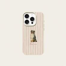 1pc TPU Material Soft Pink & White Striped Edge Cool Slogan Pattern Phone Case Compatible With IPhone 17 Pro Max/17/16 Pro Max/15/13/12/11/ S20 FE/A15/S24/A55/ Note 11/Note 12/Note 13 Pro Full Coverage Shockproof Soft Shell Protective Cover - White - View 6