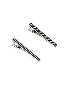 Xiacheng 1/2/3Pcs Tie Clips For Men Black Tie Bar Clip Set For Regular Ties Necktie For Wedding Anniversary Business Best Gift - Multicolor - View 13