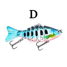 1pc/5pcs 10cm 14.5g Multi-Jointed Fish Lure, Freshwater And Saltwater Universal Realistic Sinking Minnow Hard Bait For Bass And Topmouth - A - View 6
