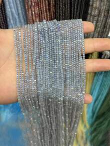 2mm Diy Jewelry Stone Beads Rondelle Natural Round Beads For Jewelry Making Beads Jewelry Making Decorative Beads - Multicolor - View 7