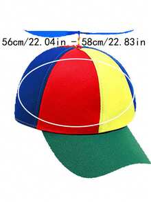 1/3/6pcs D EXCEED Propeller Baseball Cap, Fashion Cartoon Hat, Unisex, Party Costume Accessory, Fun Style, Travel Beach Vacation Supplies - Green - View 5