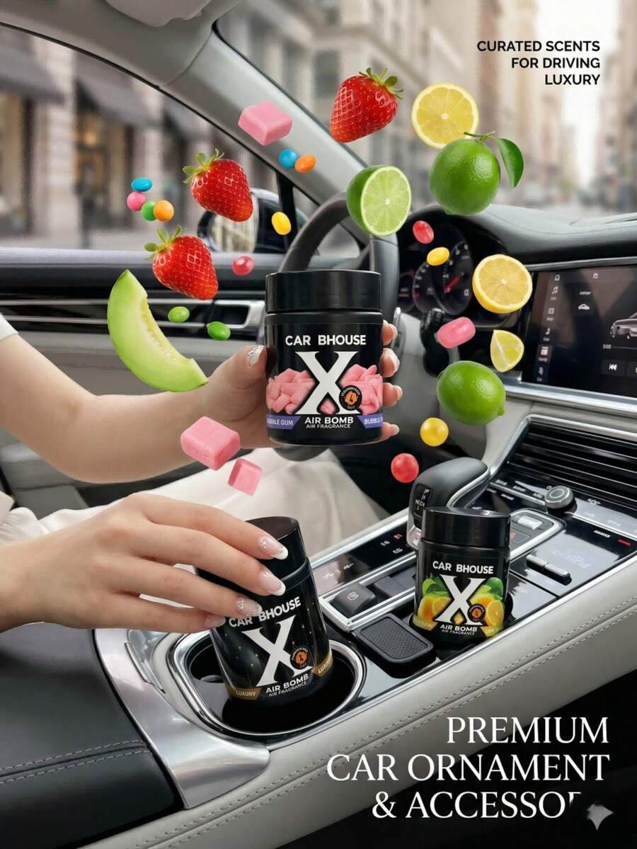 2026 New Car Air Freshener, Long-Lasting Solid Car Aroma Diffuser, Multiple Scents, Fiber Block Fragrance, Powerful Odor Removal, Suitable For Car Interior Aroma Diffusion, Suitable For Car Interior, Trunk, Bedroom, Bathroom, Shoe Cabinet, Pet Bed, Etc., Multiple Scents Available, Unisex, Suitable As A Gift For Girlfriend And Friends, Best Father's Day Gift - A - View 1