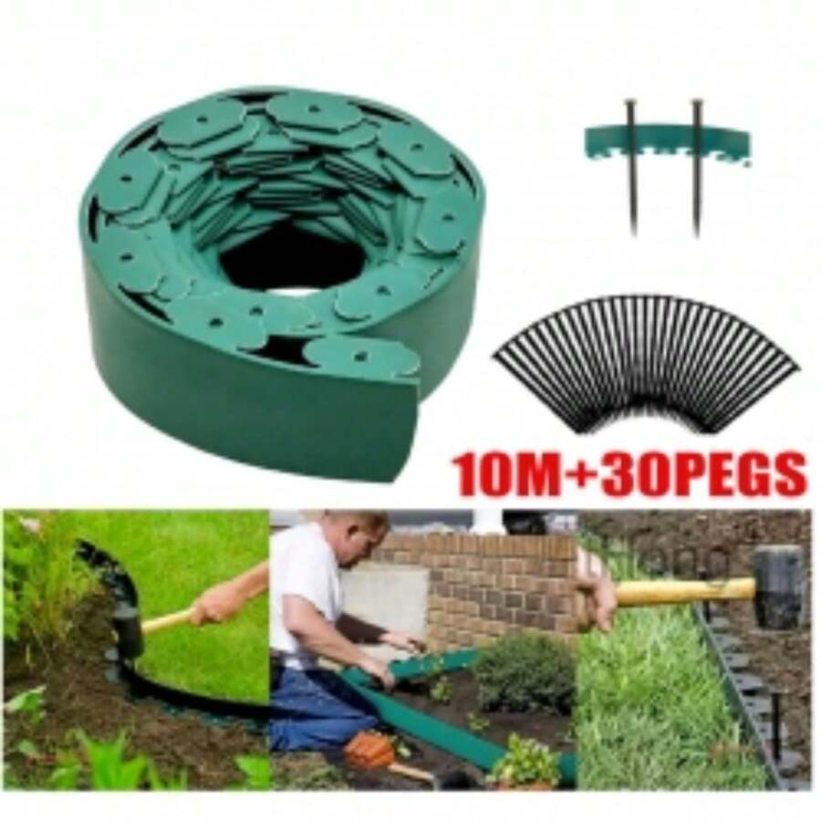 10-Meter Outdoor Garden Boundary Lawn Isolation Strip/Edge Strip Send 30 Nails - VJP0009-A - 查看 1